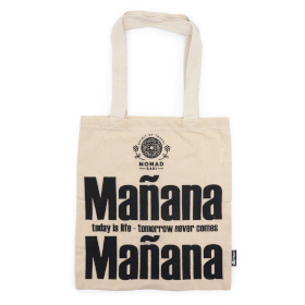 10x Sac Tote Bag Basique Iconic  - Mañana Mañana - (40x36cm) - Naturel 4oz