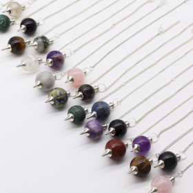36x Pack de Démarrage Pendule en Gemmes (12x 3 cristaux) 4 cm - Sphéres