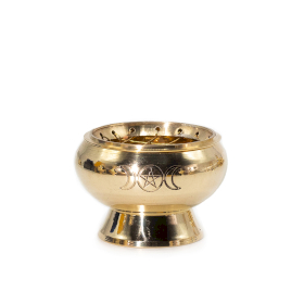 Pot d\'Encens Charbon - Pentagramme Triple Lune