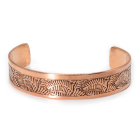 6x Bracelets en Cuivre Massif avec Gravures d\'Affirmations (assortis)
