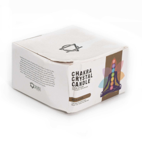 Grandes Bougie Chakra de Cristal - Sept Chakra - Boite Endommagée
