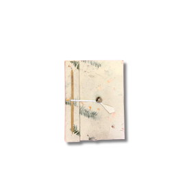 Mini Carnet Lokta aux Fleurs Mélangées