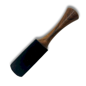 Bâton en Bois - 18x3 cm - Poignée Tubulaire Moyenne avec Double Anneau
