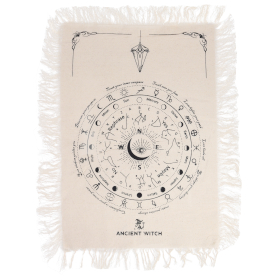 6x Tapis de Divination pour Pendule - Œil Omniscient - Naturel & Noir