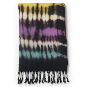 4x Foulard  Art Boho Java - Rayures Multiples - 62x200 cm