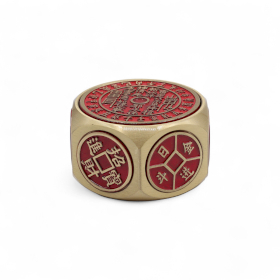 Feng Shui Fortune - Calendrier Rouge et Dés à Pièces - Sélecteur de Date Propice