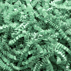 Frisure de Papier ZigZag  de Luxe - Vert (1KG)