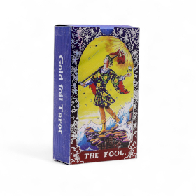 Jeu De Cartes De Tarot Avec Dorure Bleu – Mandala – Avec Livret