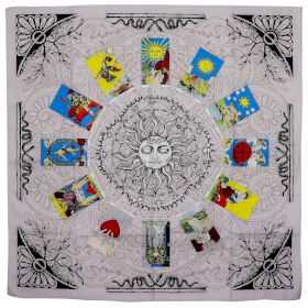Tapis De Lecture De Tarot – Arbre de Vie (75x75 cm)