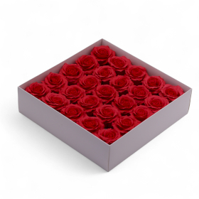 25x 25x Fleurs De Savon Artisanales – (5 Couches) Rose Romantique – Rouge