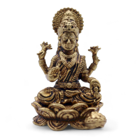 6x Dieux Miniatures En Laiton – Lakshmi (22 G) – 37 Mm