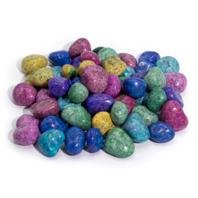 Mélange de Pierres Naturelles Dalmatien Indien Traité - 1kg (Environ 70 Pierres)