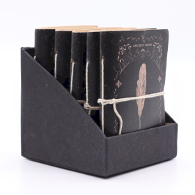 5x Carnets De Rituels De Sorcière - Cuir - 6x4,5
