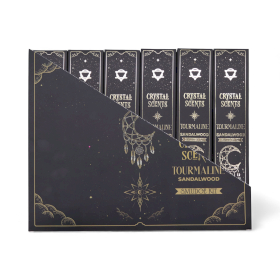 12x Encens de Purification à la Tourmaline – Bois de Santal