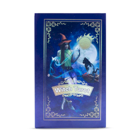 Jeu de Cartes de Tarot Avec Dorure Violette – Tarot de la Sorcière – Avec Livret