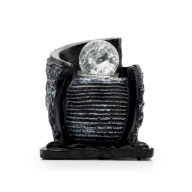 Fontaine de Table - 15x13x20 cm - Pot d’Eau & Boule de Cristal