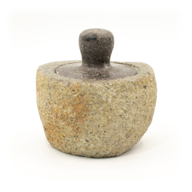 Pot d’Ancrage en Pierre de Rivière – Moyen (env. 12x8 cm)