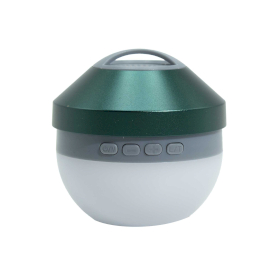 Lampe Suspendue de Camping et Mini Enceinte – Vert