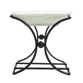 Support Carré en Céramique & Métal