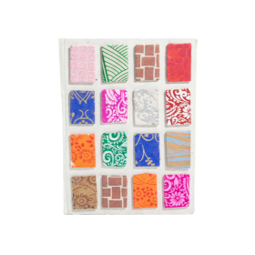Carnet Moyen Lokta Mini Tiles – Couleurs Mélangées – 45 feuilles