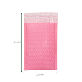 35x Enveloppe Bulle Rose (130 x 180 + 40 mm)