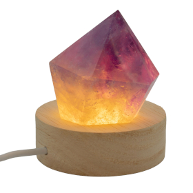 3x Socles LED Ronds en Bois 6 cm – USB – Blanc Froid/Chaud/Blanc Naturel