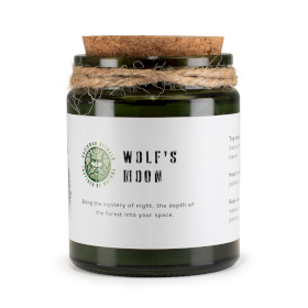 Bougie En Cire de Soja Avec Mèche en Bois – Lune Du Loup