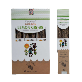 12x Bâtons d’Encens Résine Purifiante – Citronnelle Dorée 30 g (6 pcs)