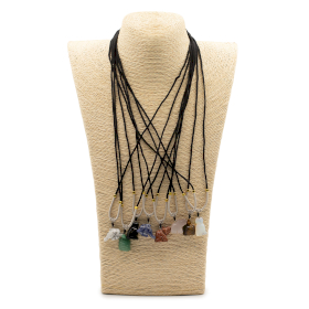 8x Colliers Cordon avec Pendentifs en Pierre – Collection Animaux (assortie)