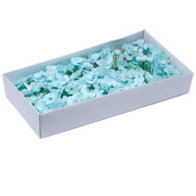 36x Fleurs de Savon pour Bouquet - Jacinthe Bleu Clair