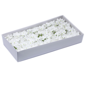 36x Fleurs de Savon pour Bouquet - Jacinthe Blanche