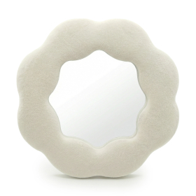 Miroir Souple Ondulé – Fleur – Pierre – 25,4x25,4x2,3 cm