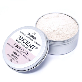 Masques pour visage en argile rose pastel 50g