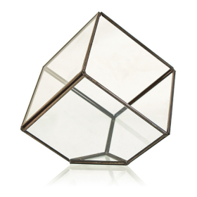 Terrarium en Verre  - Cube en Coin