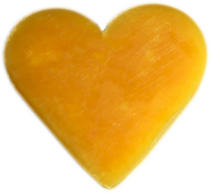 100x Coeur de Savon (appox 100) Orange & Gingembre