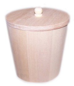 Accessoires de bain Petit pot en bois - 95mm