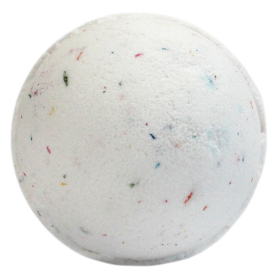 16x Boules de bain gourmandes Tutti Fruti - Blanc et grains multicolores