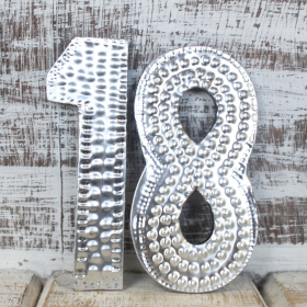 10x Petites Lettres en Aluminium – chiffres 1 à 0