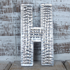 4x Petites Lettres en Aluminium – H