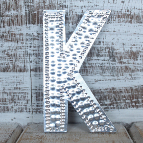 4x Petites Lettres en aluminium - K
