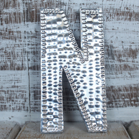 4x Sm Arty Aluminum Letters - N
