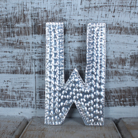 4x Petites Lettres en Aluminium - W