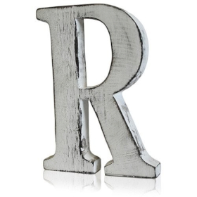 4x Lettres blanchies effet antique Lettre R (4)