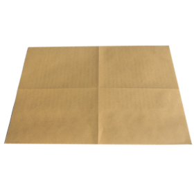 100x Kraft Marron - 4 Étiquettes A4 Bords Ronds