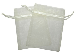 30x Sachets Organza - Ivoire