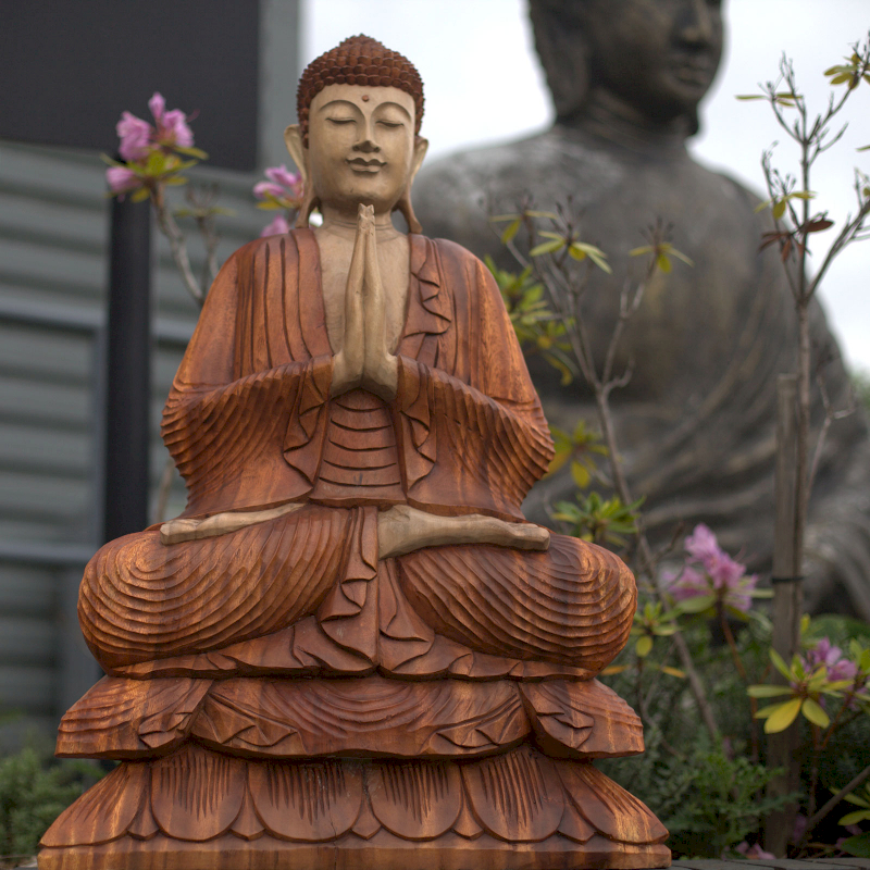 Sculptures Artisanales Bouddha en Bois - AWGifts-France
