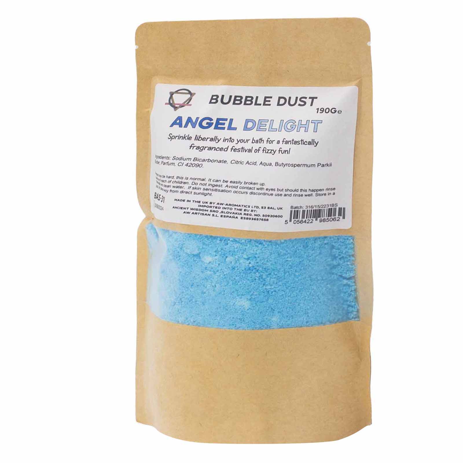 Poudre de bain effervescente