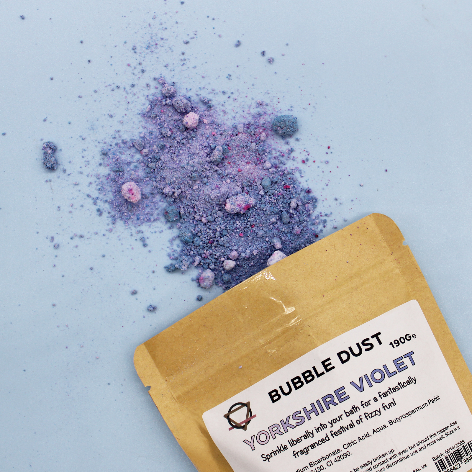 Poudre de bain effervescente