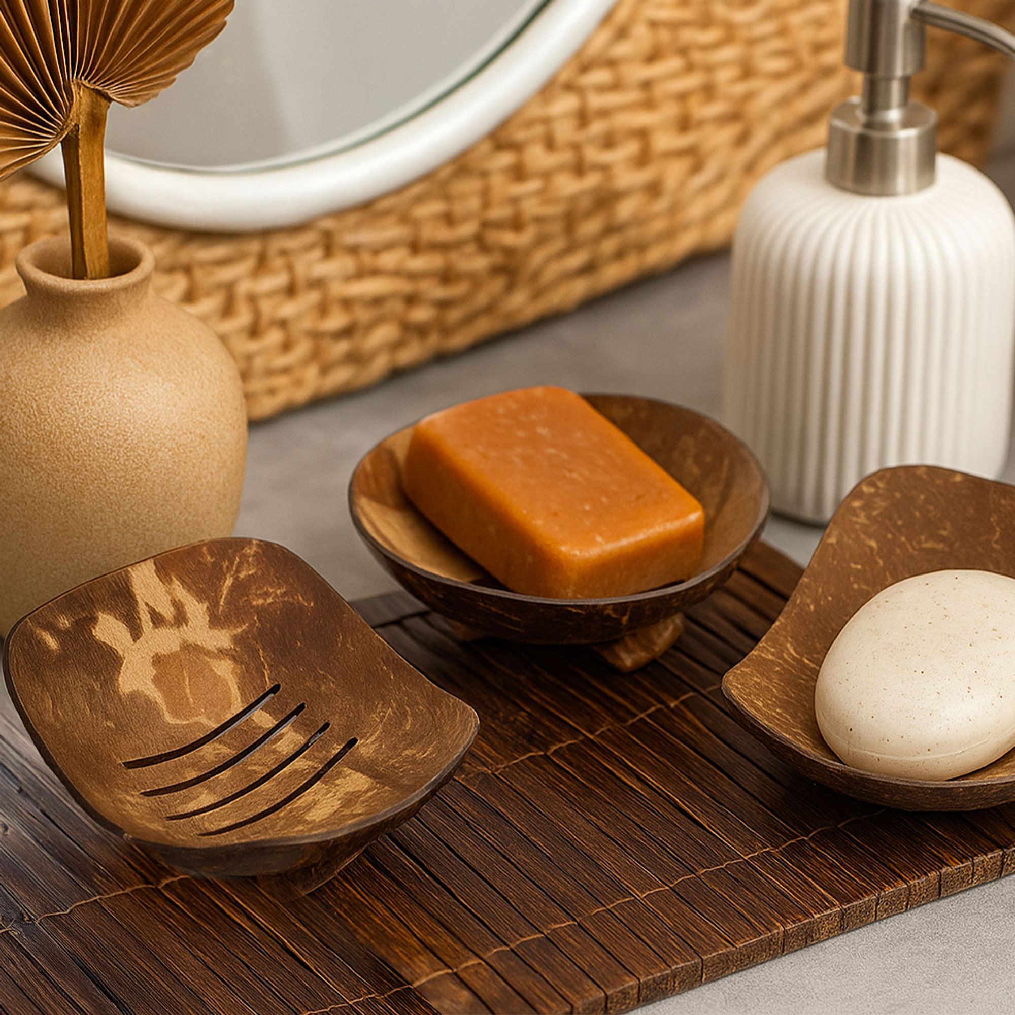 Porte-savon Naturel en Noix de Coco - AWGifts France