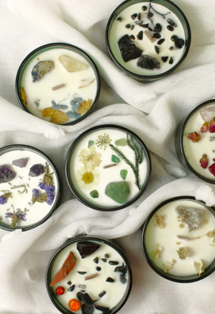 Bougies Florales & Gemmes en Cristal Hop Hare